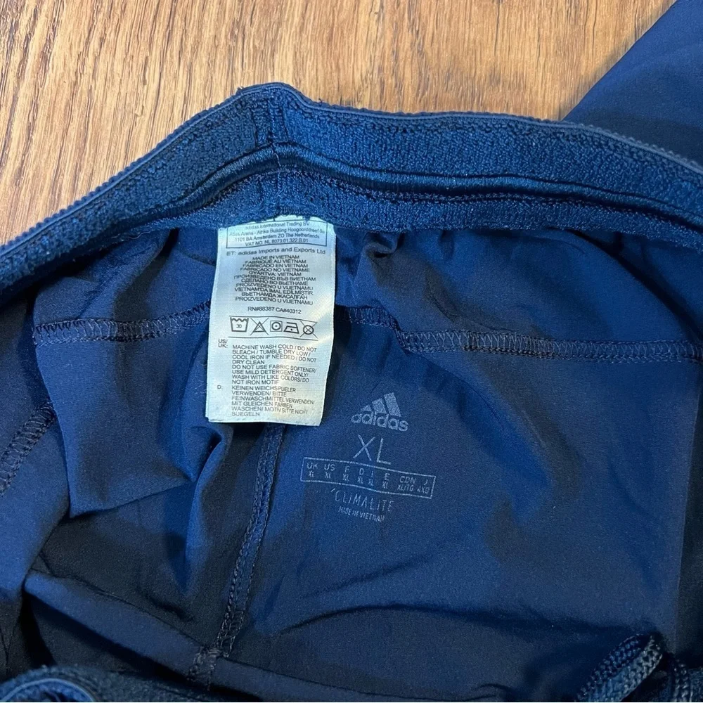 Adidas Navy Climalite Workout Shorts Size XL